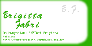 brigitta fabri business card